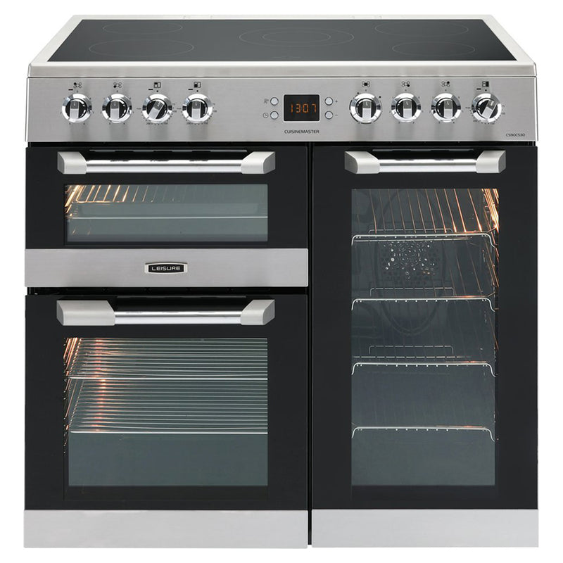 Leisure 90cm Electric Range Cooker with Three Ovens - Stainless Steel | CS90C530X from Leisure - DID Electrical