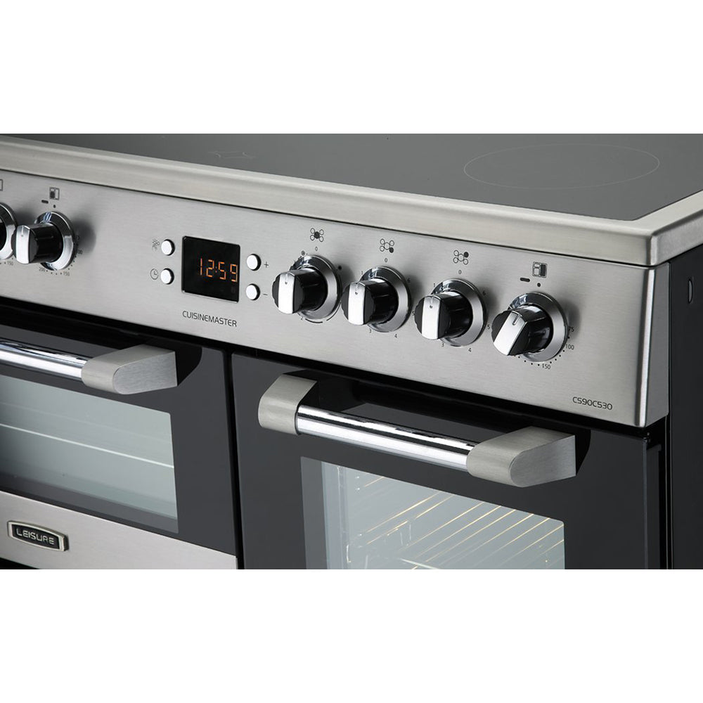 Leisure 90cm Electric Range Cooker with Three Ovens - Stainless Steel | CS90C530X from Leisure - DID Electrical