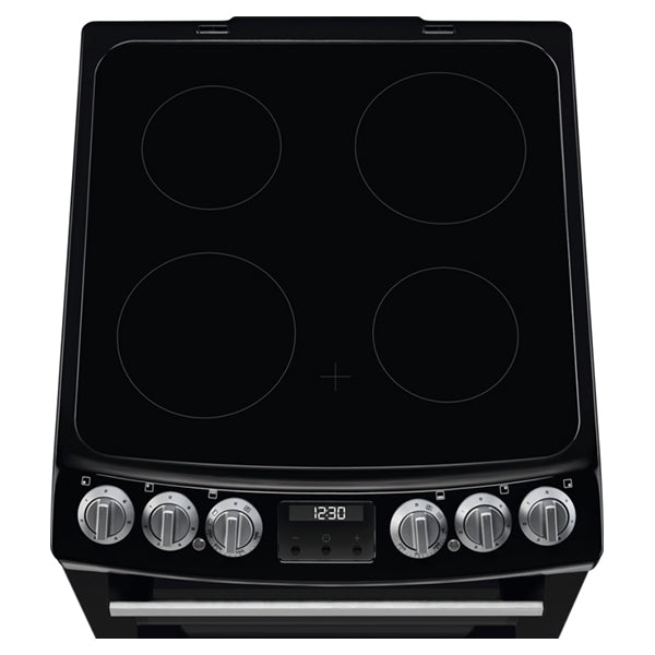 Electrolux 55CM Freestanding Electric Cooker - Black & Stainless Steel | lkr555100x from Electrolux - DID Electrical