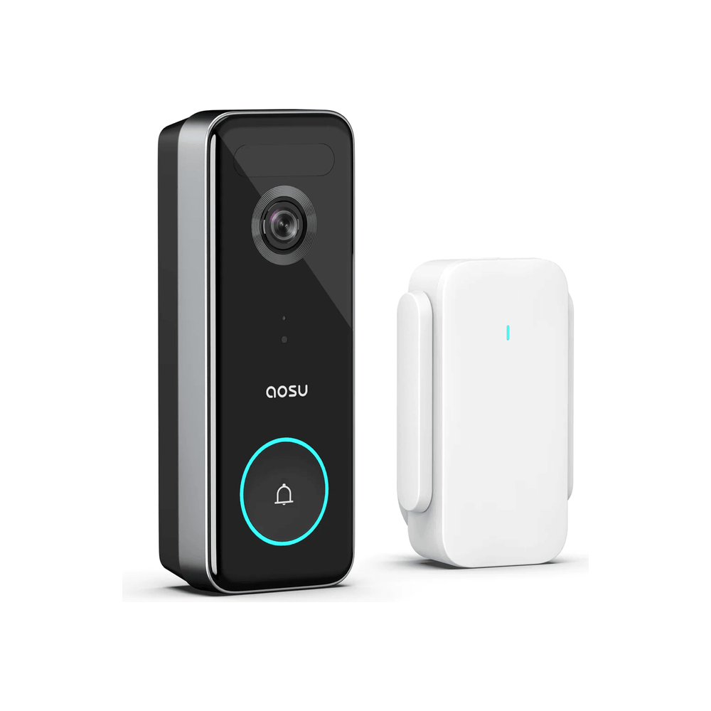 Aosu Ultra Video Doorbell - Black | v8s from Aosu - DID Electrical