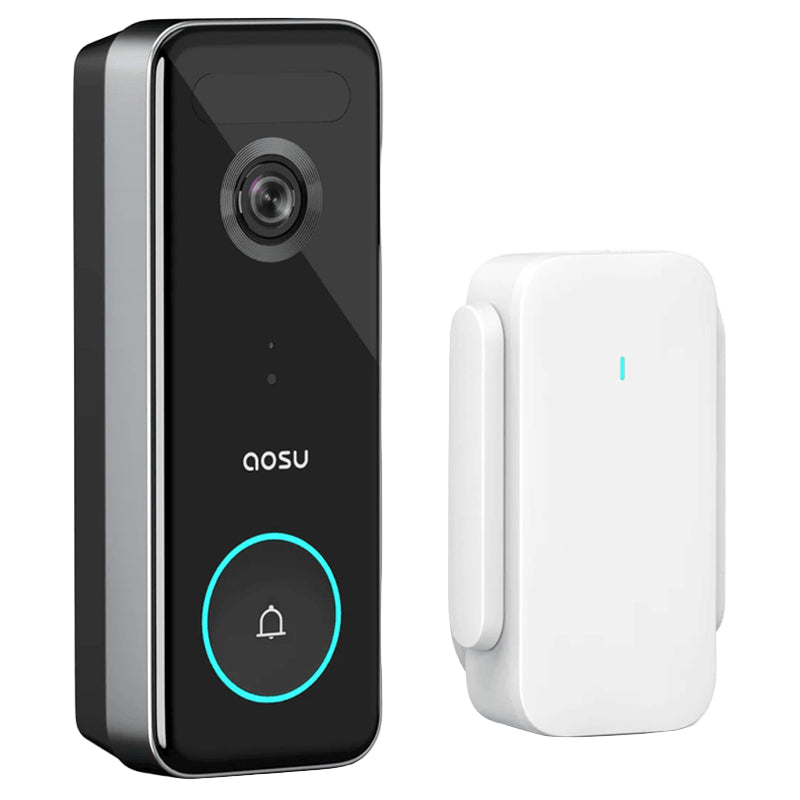 Aosu Ultra Video Doorbell - Black | v8s from Aosu - DID Electrical