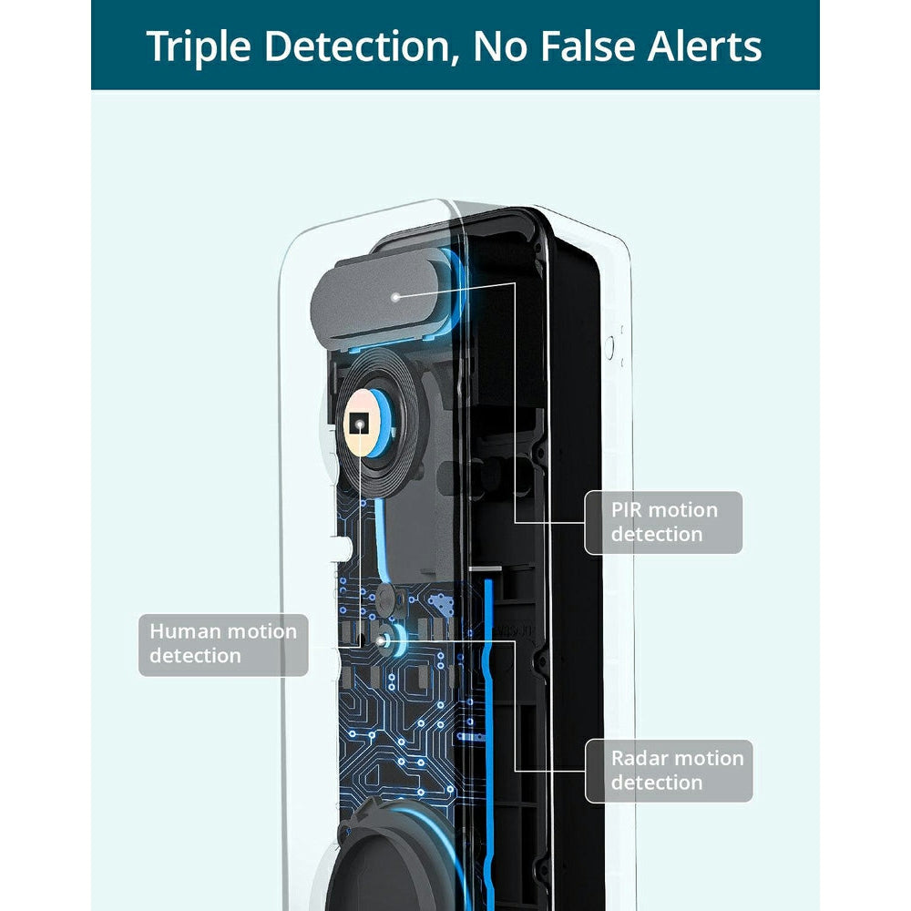 Aosu Ultra Video Doorbell - Black | v8s from Aosu - DID Electrical