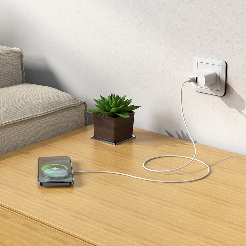 Magsafe 15W Wireless Fast Charger - White | 030023 (6977618542780)