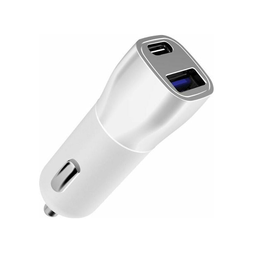 FX Factory 20W USB-A PD20W + USB-A QC3.0 Dual USB Car Charger - Space Grey | 097232 (7551022891196)
