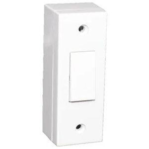 1 Gang 2 Way Architrave Switch and Box - White | AS/BOX (7229163176124)