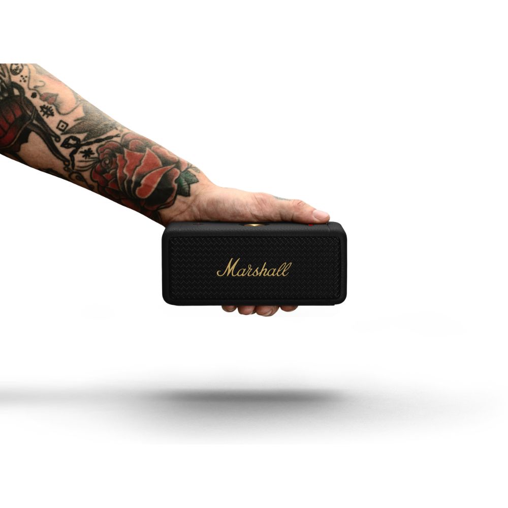 Marshall Emberton II Portable Bluetooth Speaker - Black &amp; Brass | 1006234 (7651941646524)