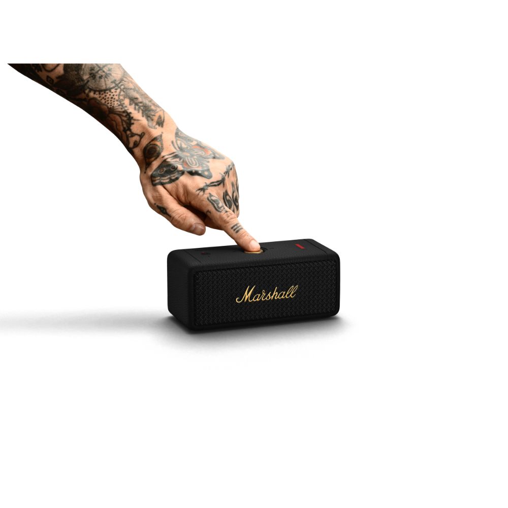 Marshall Emberton II Portable Bluetooth Speaker - Black &amp; Brass | 1006234 (7651941646524)