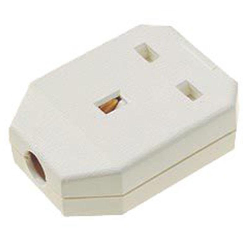 13 Amp 1 Gang Trailing Socket Block - White | NSK333 (7265272889532)