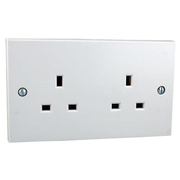 13 Amp 2 Gang Lincoln Unswitched Socket | S213 (7229151215804)