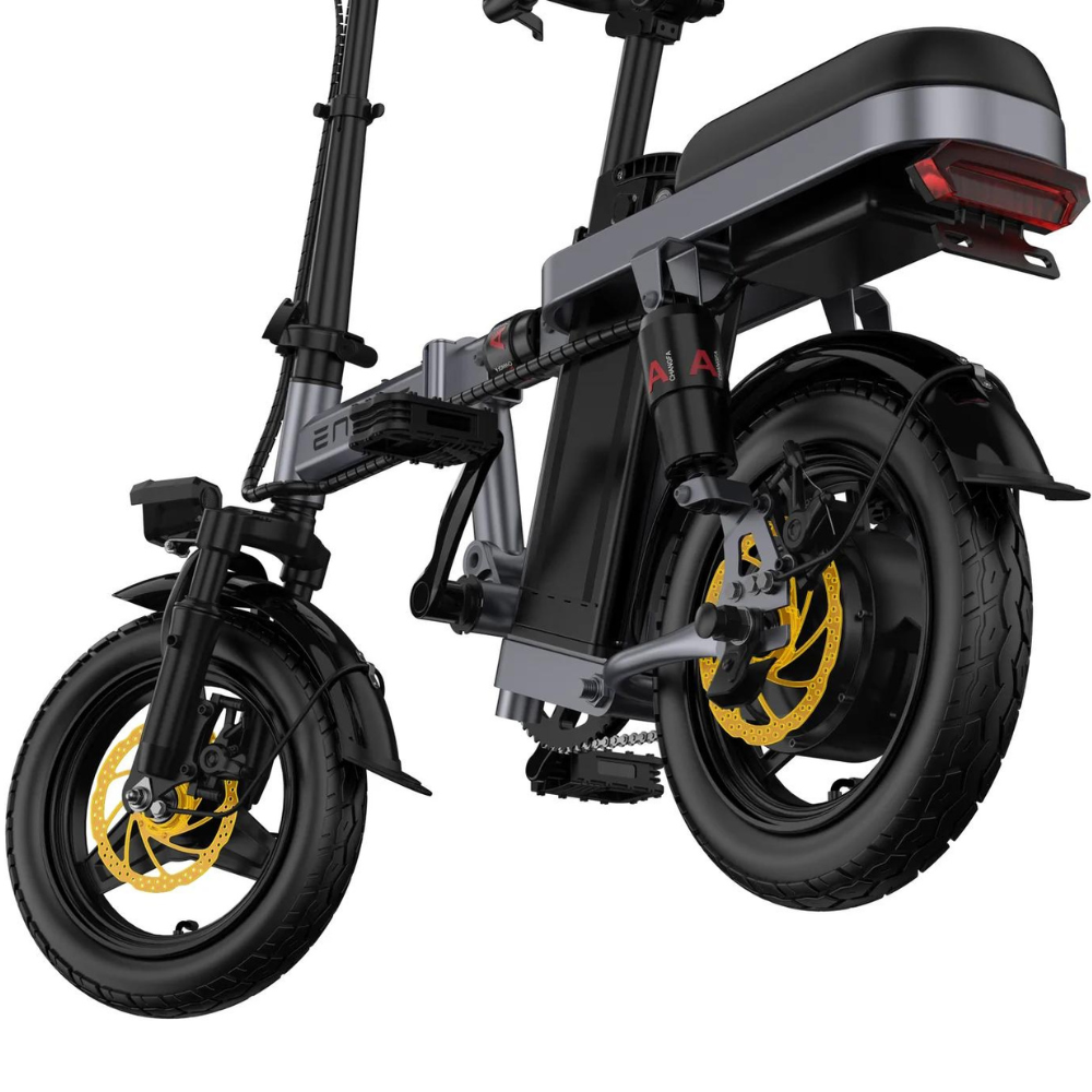 Engwe T14 Mini 48V 10Ah Folding Electric Bike - Silver &amp; Black | ZH110 from Engwe - DID Electrical