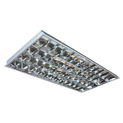 144W T8 Recessed C2 Louvered Modular Fitting - Steel | 1436ALDPEP (7229128900796)