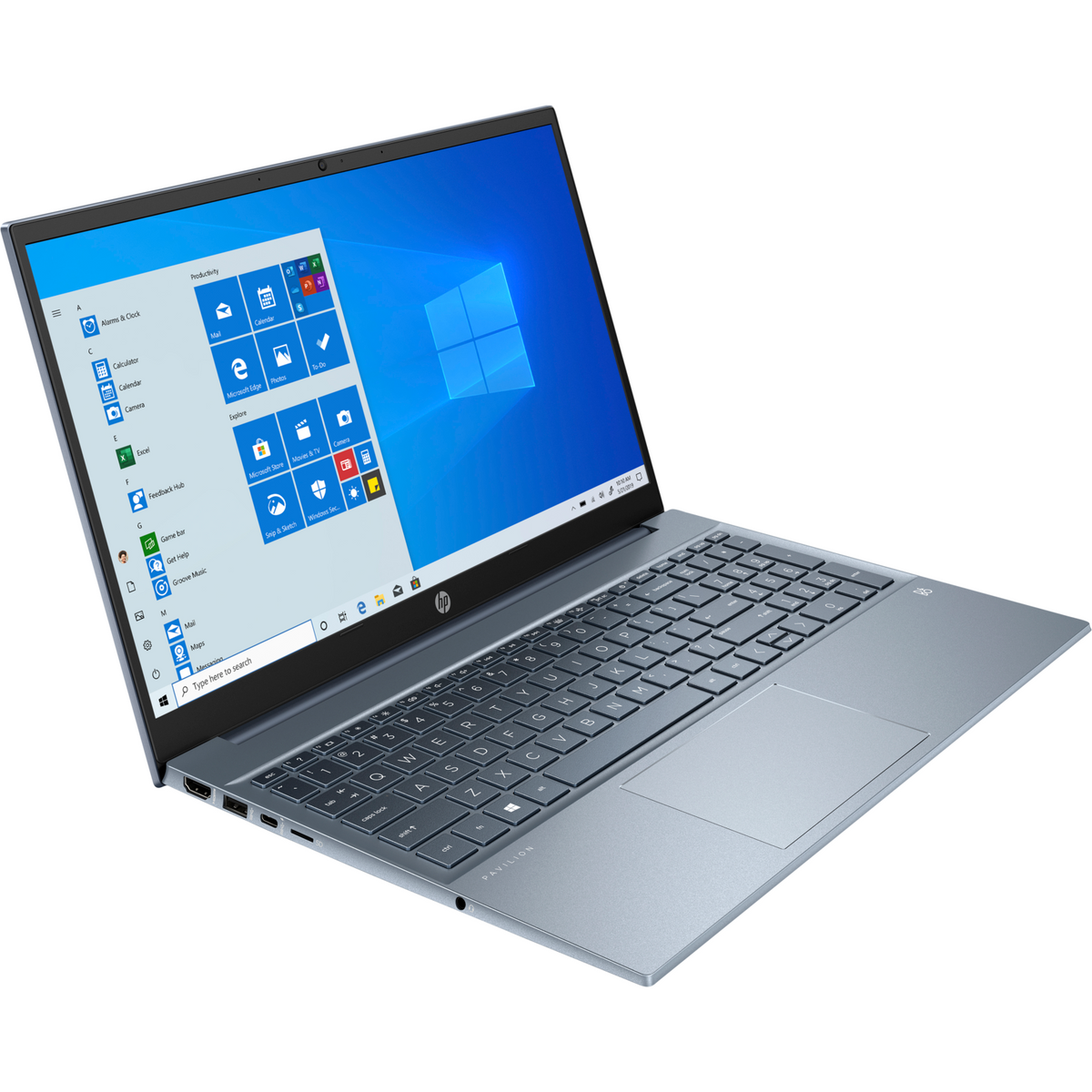 HP Pavilion 15.6&quot; Intel Core i7 8GB/512GB Laptop - Fog Blue | 15-EG0053NA (7105851228348)