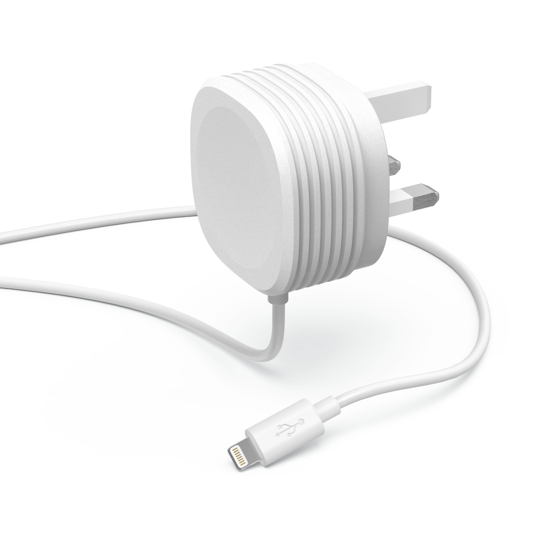 Hama 230V Lightning with Plug Mobile Charger - White | 191106 from Hama - DID Electrical