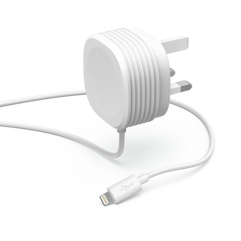 Hama 230V Lightning with Plug Mobile Charger - White | 191106 from Hama - DID Electrical