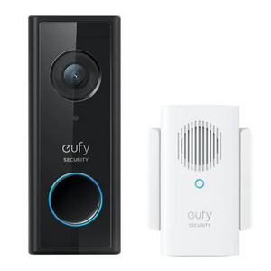 Eufy 1080P Wireless Video Doorbell Slim - Black | E8220311 from Eufy - DID Electrical