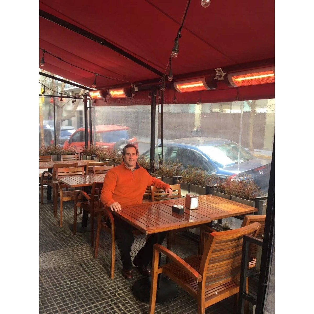 Kaltmann 2000W Wall Mounted Outdoor Patio Heater- Stainless Steel | 112845 from DID Electrical - guaranteed Irish, guaranteed quality service. (6977701347516)