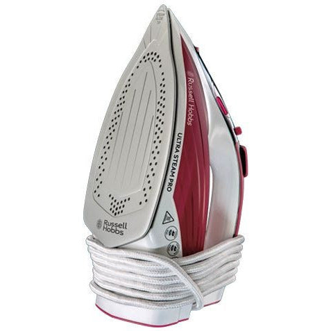 Russell Hobbs Ultra Steam Pro Iron - White &amp; Red | 23990 (7649158955196)