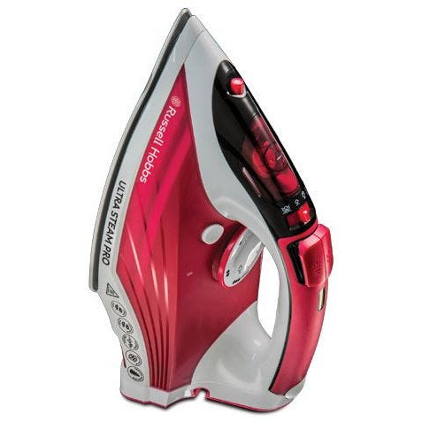 Russell Hobbs Ultra Steam Pro Iron - White &amp; Red | 23990 (7649158955196)