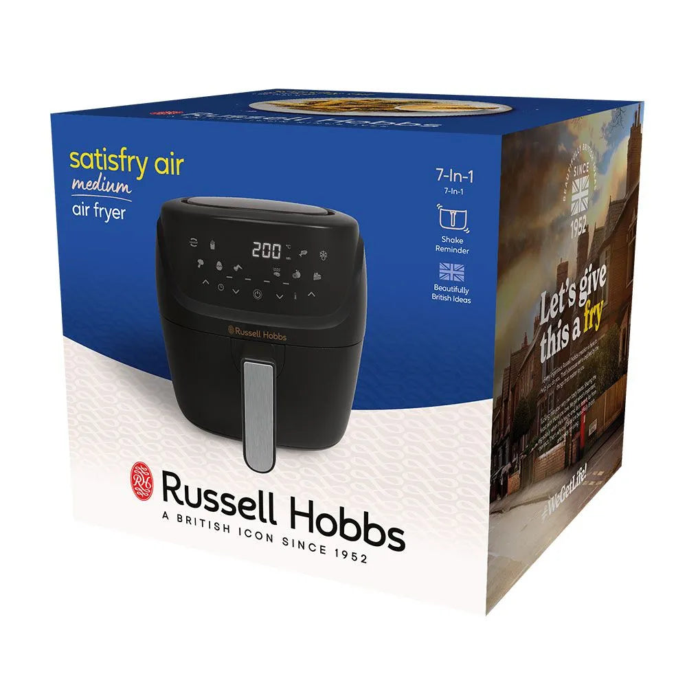 Russell Hobbs SatisFry 4L Medium Air Fryer - Black | 27160 from Russell Hobbs - DID Electrical