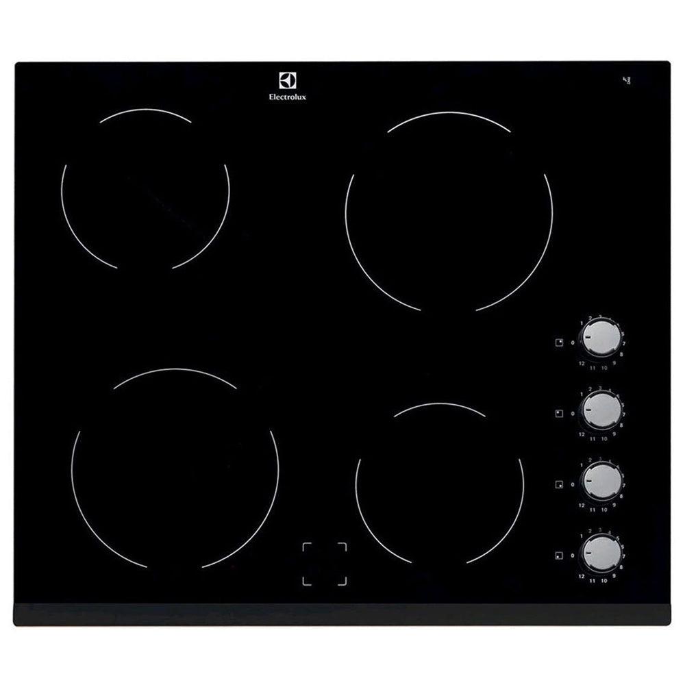 Electrolux 60cm 4 Zone Built-In Electric Hob - Black | EHF6140FOK from DID Electrical - guaranteed Irish, guaranteed quality service. (6890735796412)