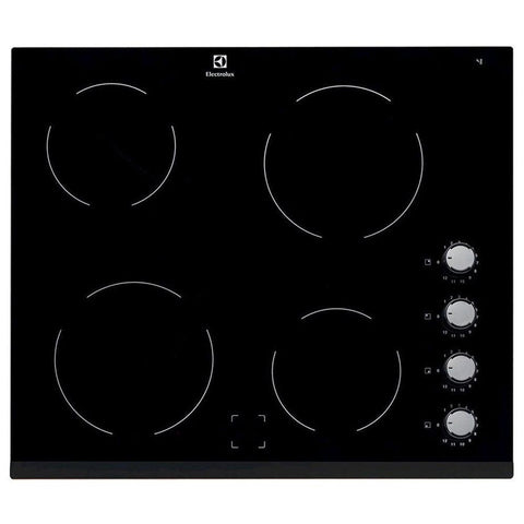 Electrolux 60cm 4 Zone Built-In Electric Hob - Black | EHF6140FOK