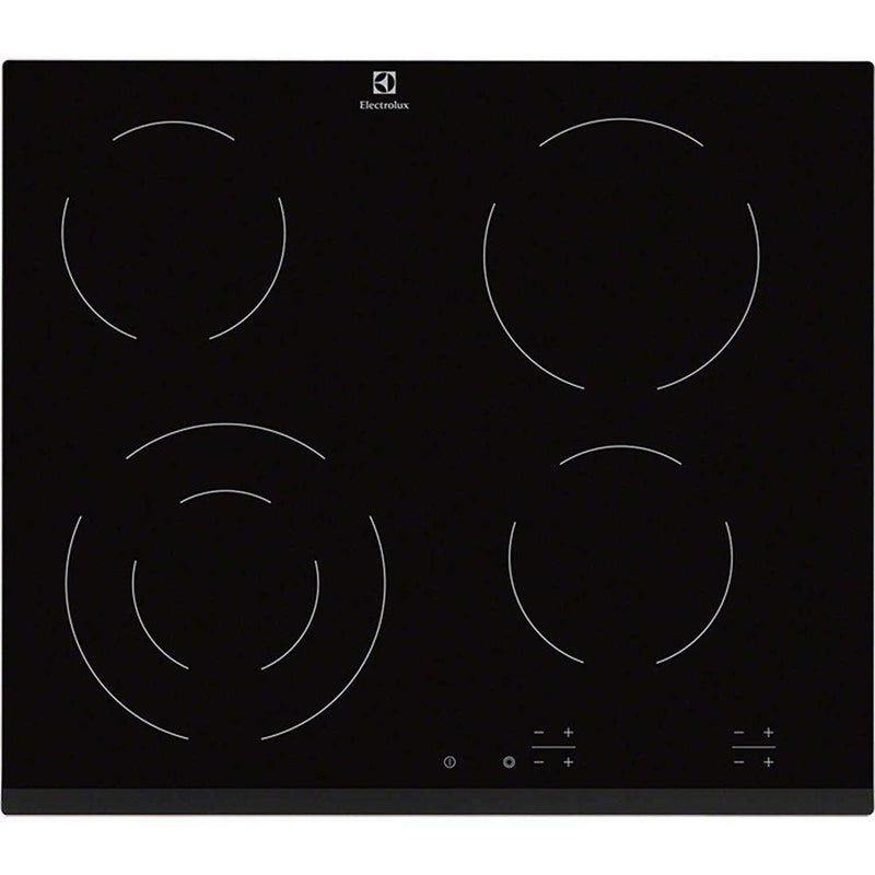 Electrolux 60cm 4 Zone Built-In Electric Hob - Black | EHF6241FOK from DID Electrical - guaranteed Irish, guaranteed quality service. (6890748084412)