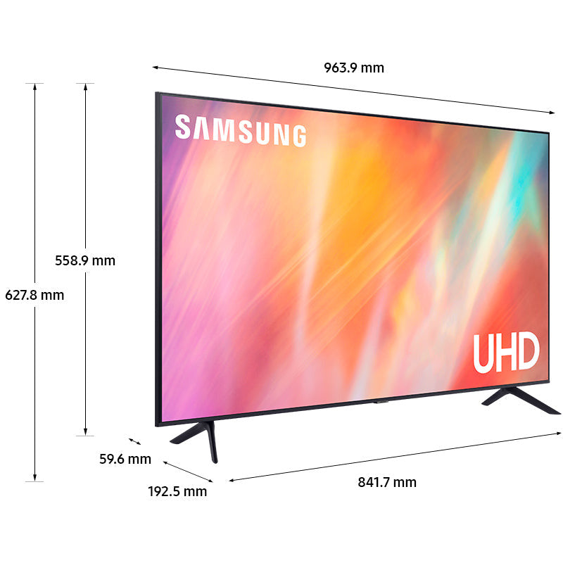 Samsung Series 7 43&quot; 4K UHD HDR Smart TV - Titan Grey | UE43AU7100KXX from Samsung - DID Electrical