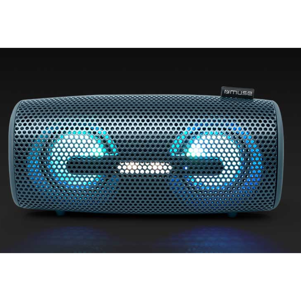 Muse DJ Splash Proof Portable Bluetooth Speaker - Blue | M-730DJ from Muse - DID Electrical