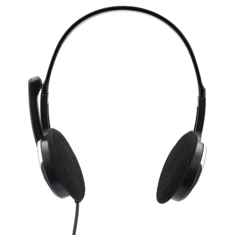 Hama HS-P100 Over-Ear PC Office Wired Headset - Black | 303554 from Hama - DID Electrical