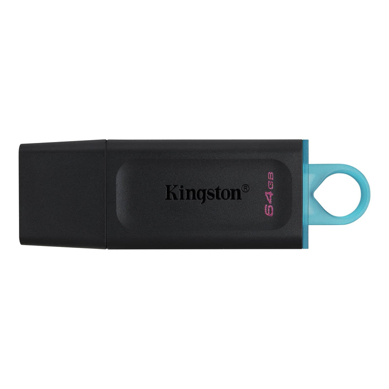 Kingston DataTraveler Exodia 64GB USB 3.2 USB Flash Drive - Black & Cyan | 309829 (7551139414204)