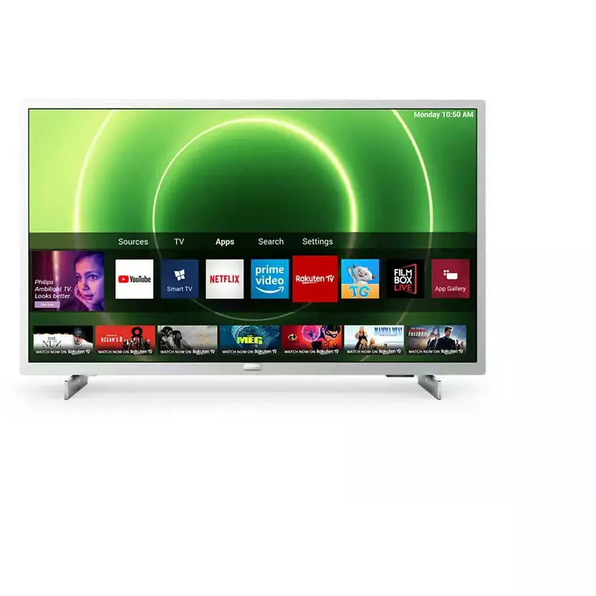 Open Boxed/ Ex-Display - Philips 6800 Series 32" FHD LED Smart TV - Light Silver | 32PFS6855/05 from Philips - DID Electrical