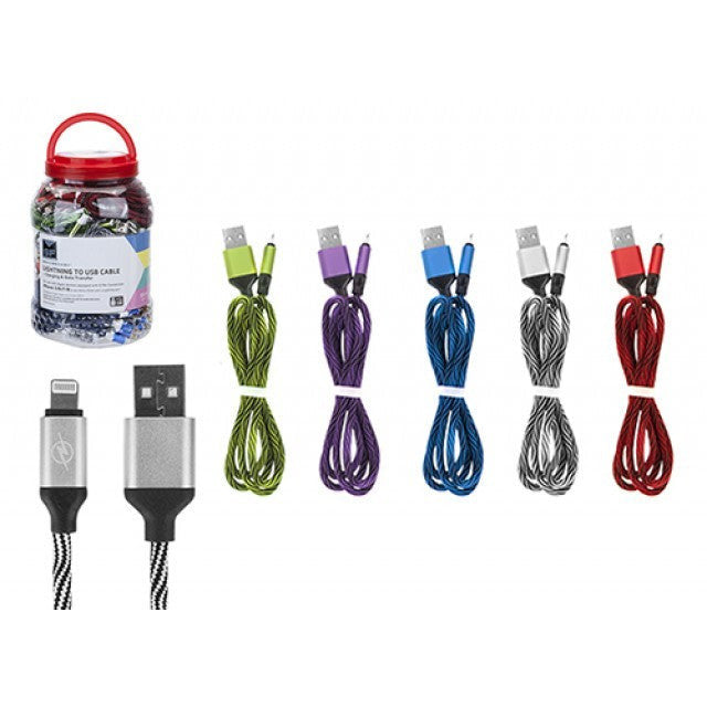 MSF 95CM Lightning Fast Charge & Sync Cable  -  Assorted | 330130 from MSF - DID Electrical