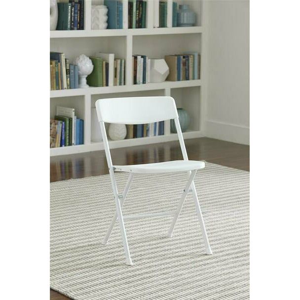 Cosco 4 Pack Resin Folding Chair - White | 37825WHT4E (7558493831356)