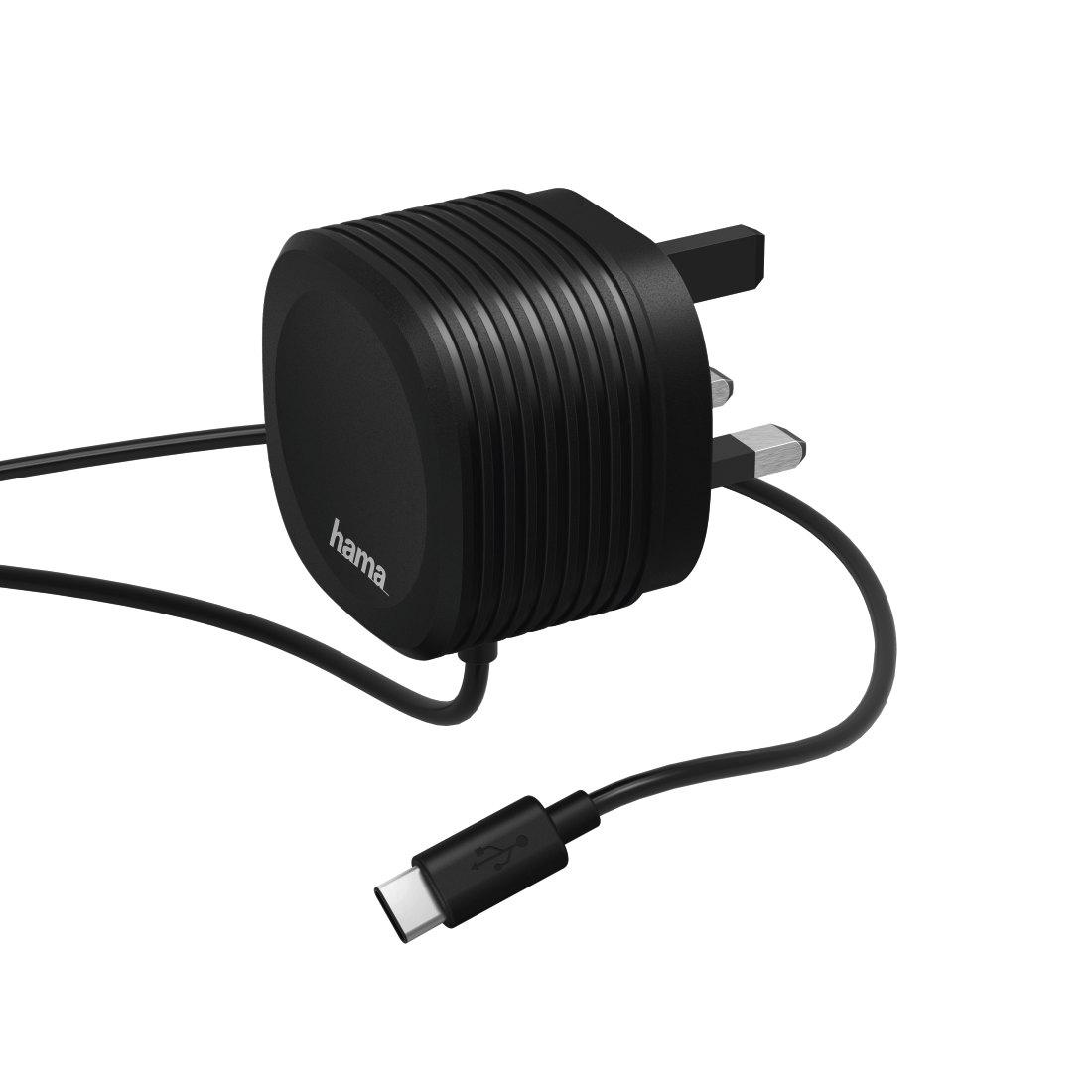 Hama 2.4A Type C Charger 1m - Black | 381088 from Hama - DID Electrical