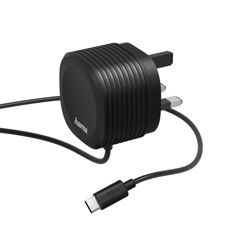 Hama 2.4A Type C Charger 1m - Black | 381088 from Hama - DID Electrical