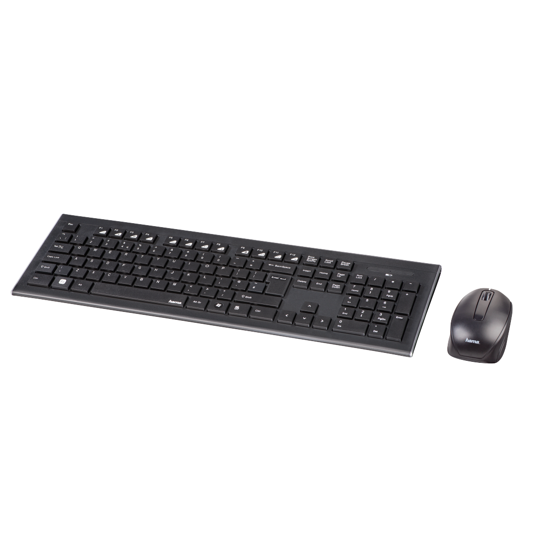 Hama Cortino Qwerty UK Wireless Keyboard &amp; Mouse Set - Black | 398819 from Hama - DID Electrical