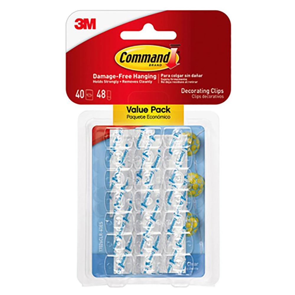3M Command Clear Decorating Clips Value Pack - Clear | 3M17026CLRVALUE (7209827762364)
