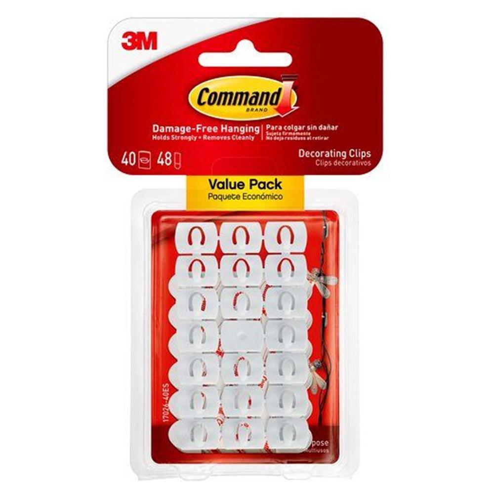 3M Command Decorating Clips Value Pack - Clear | 3M17026VALUE (7209827631292)