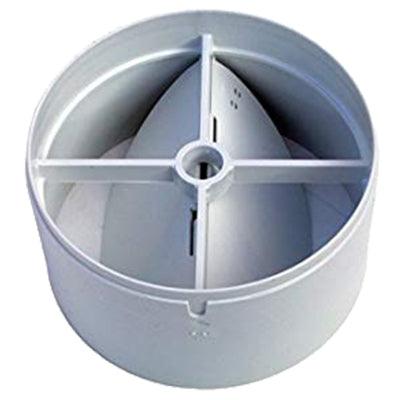 4" Inline Back Draught Shutter - White | R1230 (7229151641788)