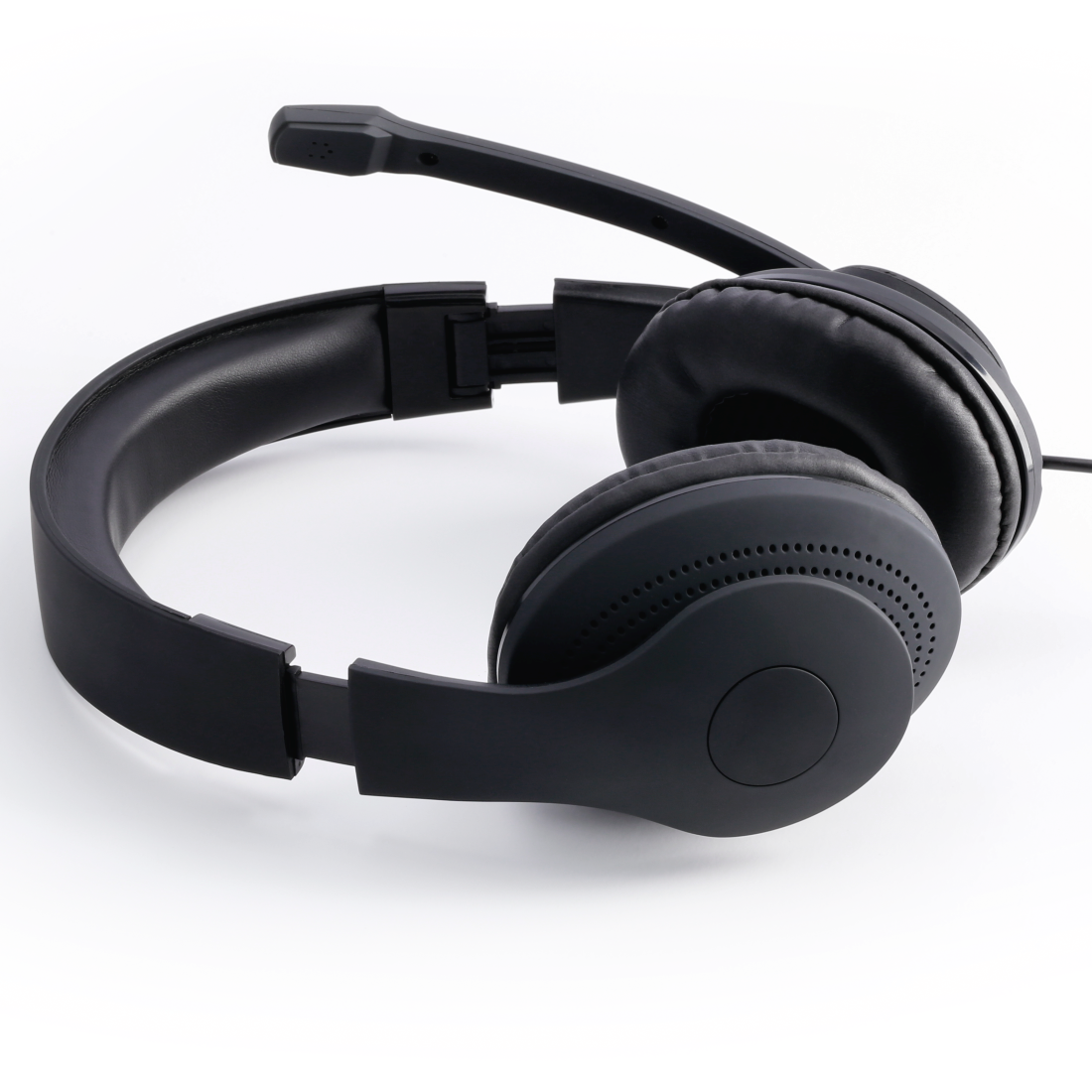 Hama HS-USB300 Over-Ear PC Office Stereo Headset - Black | 419682 from Hama - DID Electrical