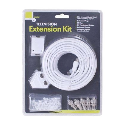 Benross 15M DIY Television Extension Kit - White | 441104 (7630067007676)
