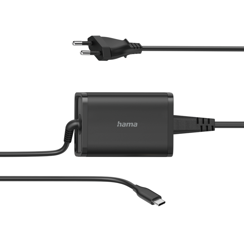 Hama Universal 65W USB-C Charging Notebook Power Supply Unit - Black | 441928 (7558493733052)