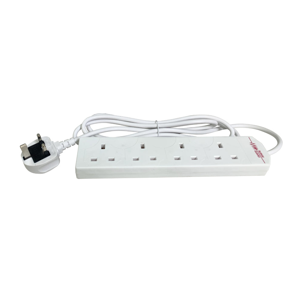 Benross 4 Way 13A 2M Surge Protected Extension Lead - White | 453268 from Benross - DID Electrical