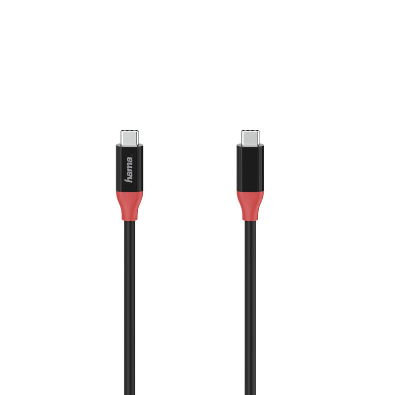 Hama 0.8M USB-C 4 Gen 3 USB Cable - Red & Black | 458483 from Hama - DID Electrical