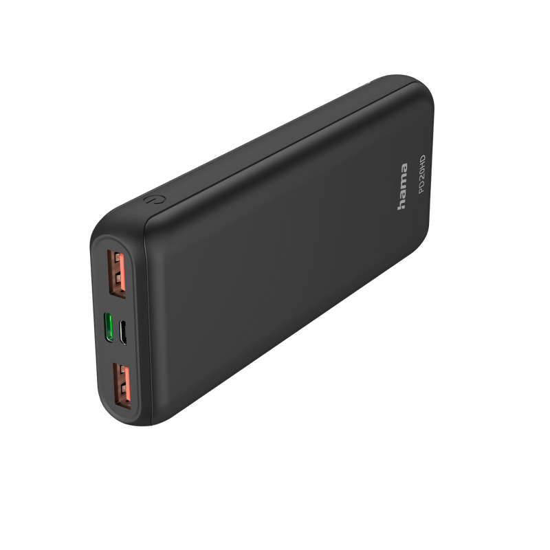 Hama PD20-HD 20000mAh USB-C & USB-A Power Bank - Grey | 486585 from Hama - DID Electrical