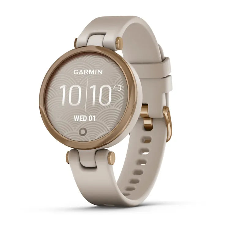 Garmin Lily 1" x 0.84" Sport Bluetooth Smart Watch - Rose Gold & Light Sand | 49-GAR-010-02384-11 from Garmin - DID Electrical