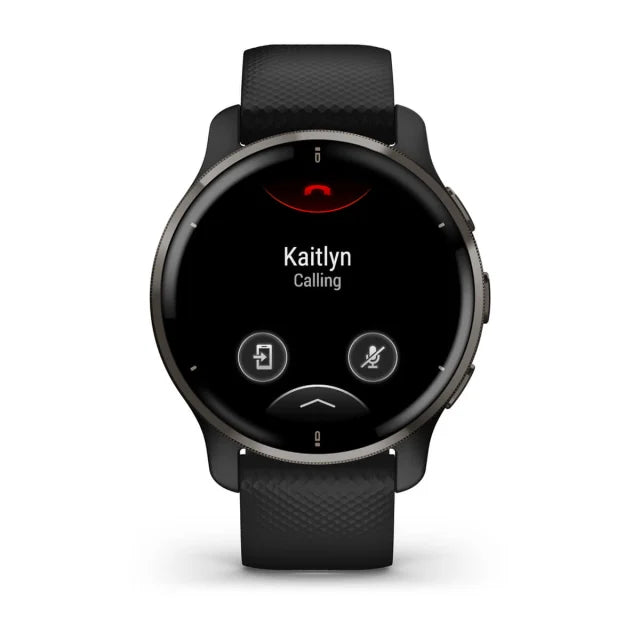Garmin Venu 2 Plus 43MM Smart Watch with Silicone Band - Stainless Steel &amp; Black | 49-GAR-010-02496-11 from Garmin - DID Electrical