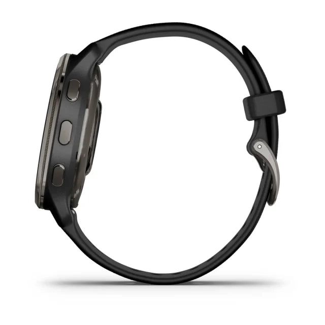 Garmin Venu 2 Plus 43MM Smart Watch with Silicone Band - Stainless Steel &amp; Black | 49-GAR-010-02496-11 from Garmin - DID Electrical