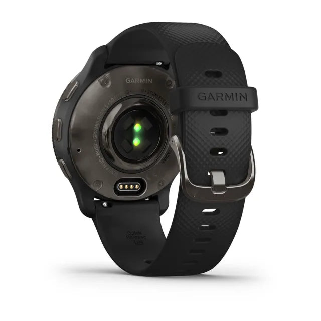 Garmin Venu 2 Plus 43MM Smart Watch with Silicone Band - Stainless Steel &amp; Black | 49-GAR-010-02496-11 from Garmin - DID Electrical