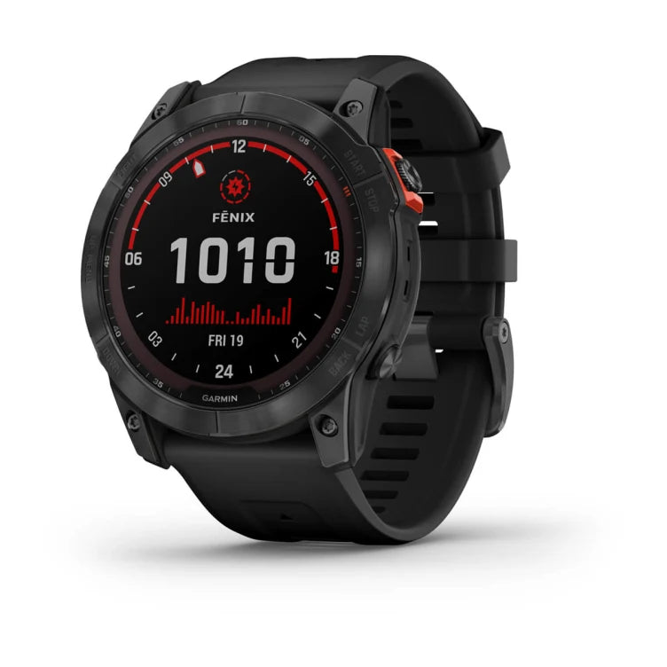 Garmin Fenix7X Solar Edition 1.40" Smart Watch - Slate Grey & Black | 49-GAR-010-02541-01 from Garmin - DID Electrical
